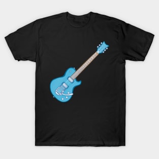 Blue electric guitar T-Shirt